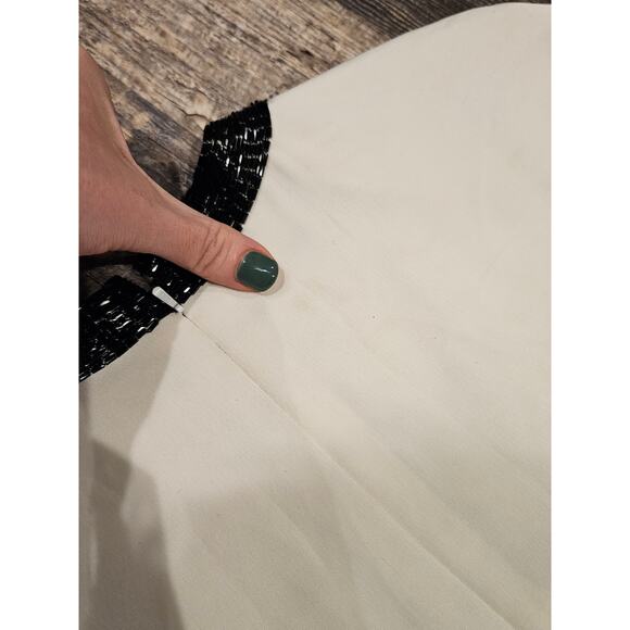 Fabrice silhouette vintage beaded dress 80s glam womens 6 art deco party flapper - Picture 7 of 11